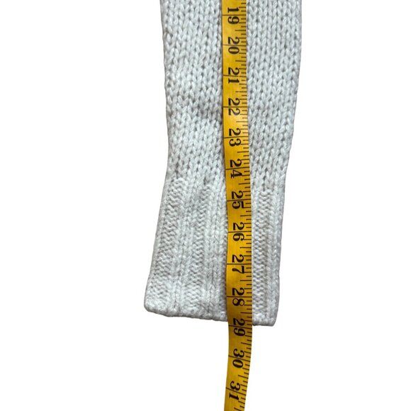 NWT White + Warren Loft Cashmere Shrunken Sweater Light Grey - Picture 7 of 11